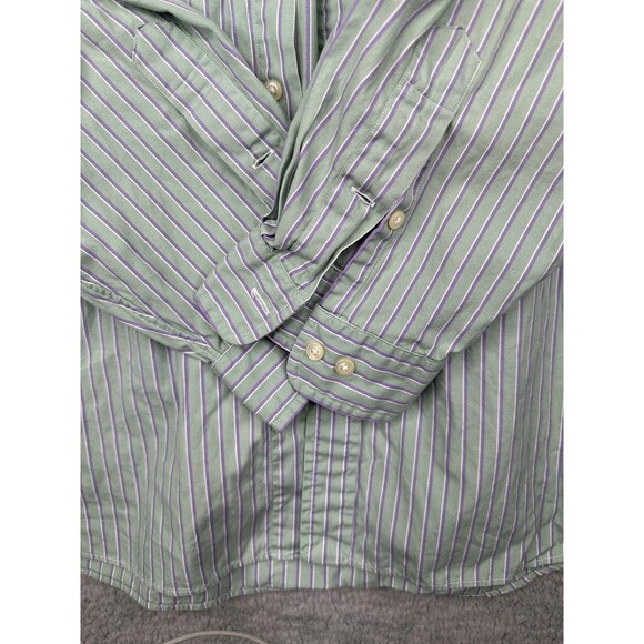 Ralph Lauren Button Down mint and purple sz 18 34-35 - Picture 5 of 7